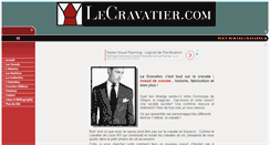 Desktop Screenshot of lecravatier.com