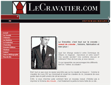 Tablet Screenshot of lecravatier.com